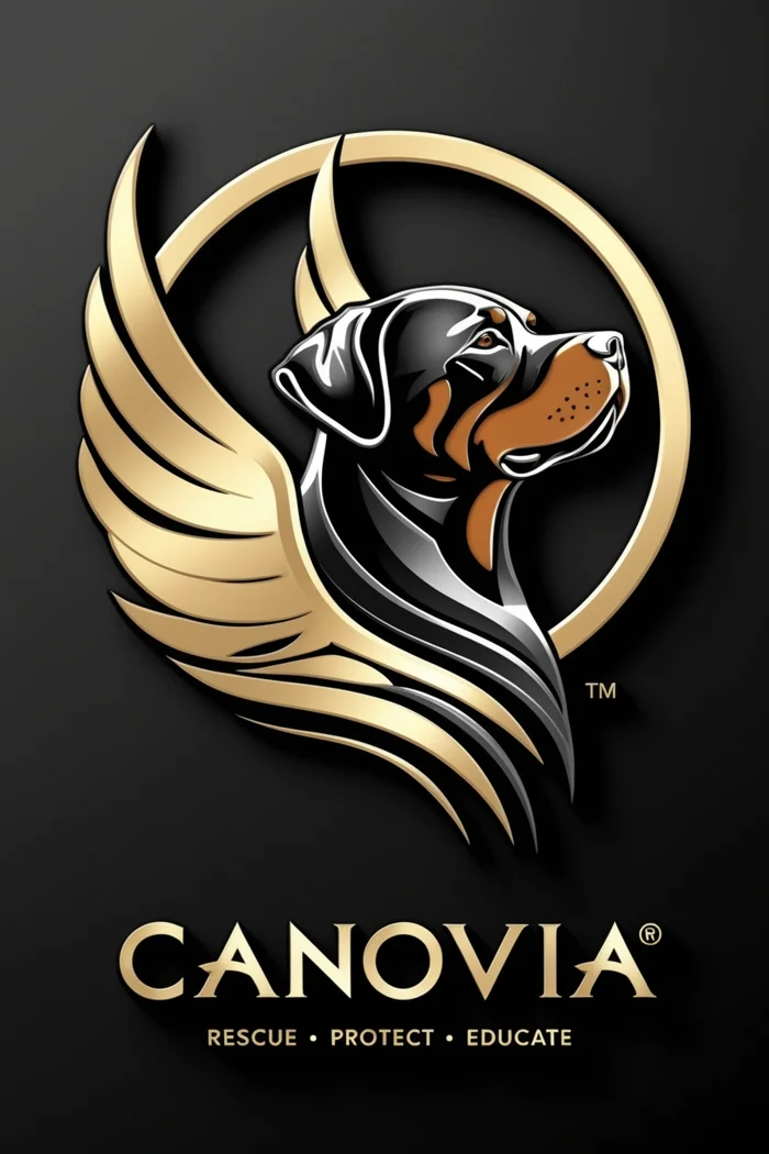 Canovia logo – Rescue, Protect, Educate